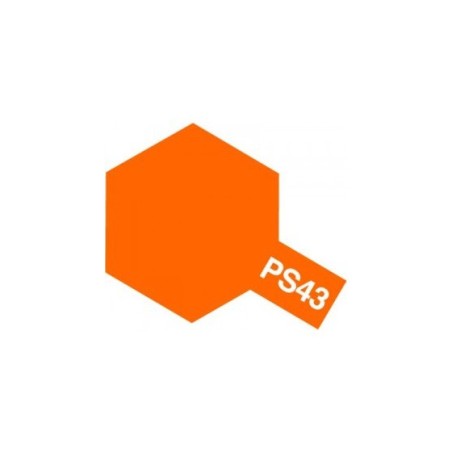 Tamiya Peinture Lexan Orange Translucide PS-43    86043