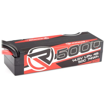 Batterie LiPo Stick RUDDOG 5000mAh 50C 14,8V avec prise XT90