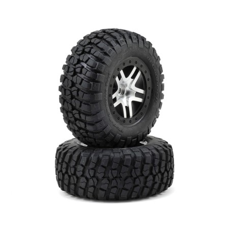 Traxxas Pneus BFGoodrich 2.2/3.0 + jantes SCT Satin (x2) 6873X