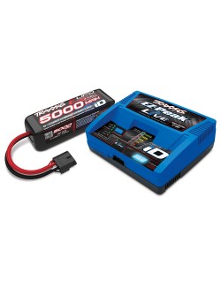 Traxxas Chargeur EZ-Peak Live iD 2971G + Lipo 14.8V 5000mAh 2889X