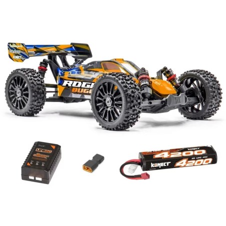 HobbyTech Rogue Buggy Brushless 4x4 1/8 RTR + Lipo/Chargeur