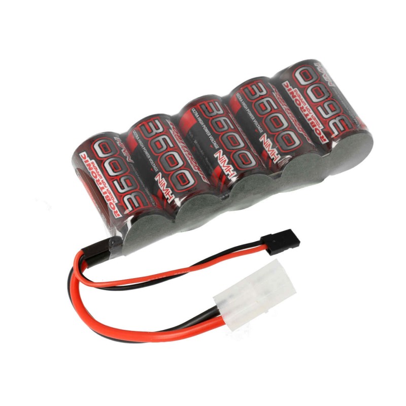 Batterie EP NiMH 3600mAh 5 cellules Pack récepteur Sub-C 1:5