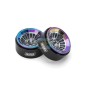 INJORA Turbine 1.3" CNC Aluminium Beadlock Wheels For 1/24 1/18 RC Crawler (W1303) RAINBOW WITH SILVER