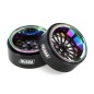 Roues Injora Modu Wheel Rainbow Beadlock de 1,3 po à déport négatif pour Crawler RC 1/18 1/24 - 18 rayons