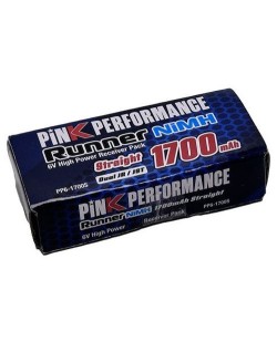 Pink Performance Accu Rx NiMh 6.0v 1700mAh Straight