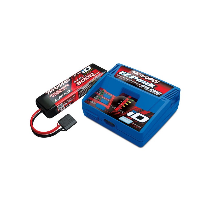 Traxxas Chargeur EZ-Peak Plus 2970G + 1x Lipo 11.1V 5000mAh 2970G-3S