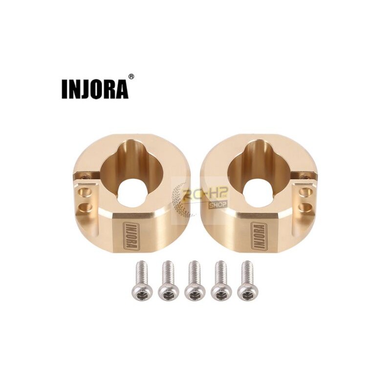 INJORA 2PCS 14g/pcs Brass Rear Axle Counterweights for 1/18 TRX4M (4M-30)