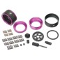 Boom Racing ProBuild™ 1.9" LGB Adjustable Offset Aluminum Beadlock Wheels (2) Purple/Black