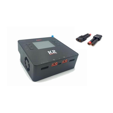 Chargeur ISDT Double K2 2x500W + Connecteurs - ISDT - K2-C