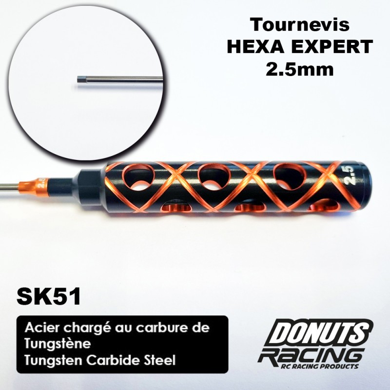 Tournevis EXPERT HEXA 2.5mm Acier SK51 - DONT-0174