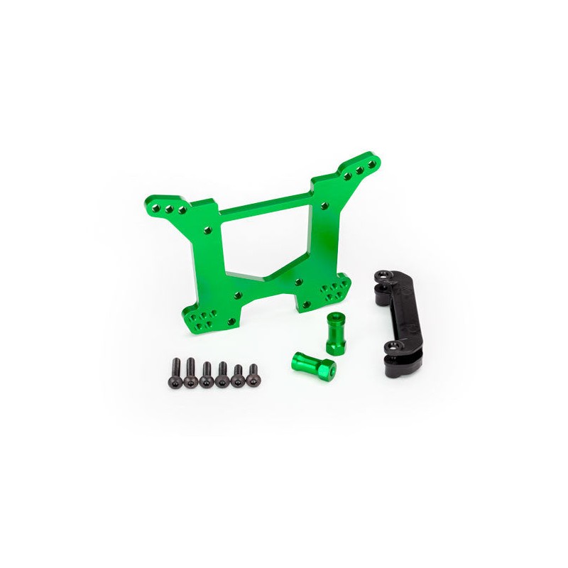 Traxxas Support d'Amortisseur Alu Arrière Vert 6738G