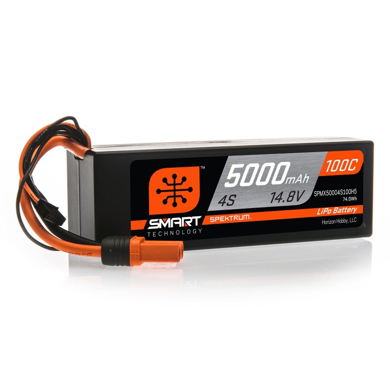 Batterie LiPo 14,8 V 5 000 mAh 4 S 100 C Smart Hardcase : IC5