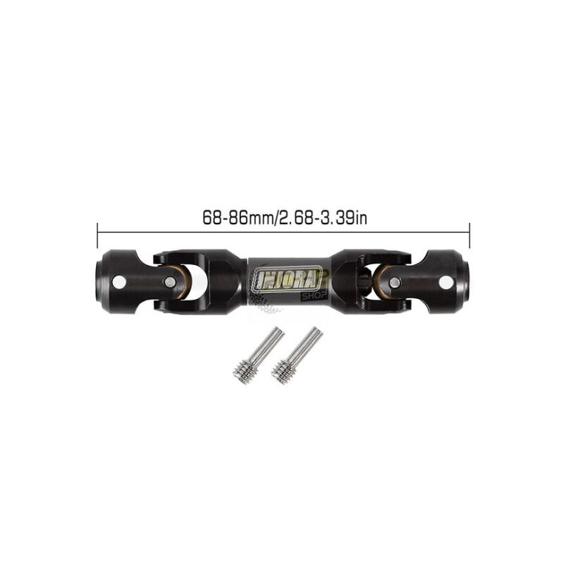 INJORA Steel Heavy-Duty Drive Shaft for 1/10 RC Car Crawler - 68-86mm