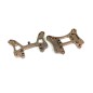 Absima Supports Amortisseurs AV/AR Aluminium AB/AT3.4 (x2) 1230390