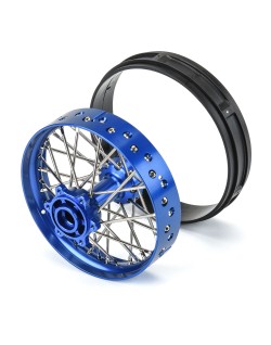 Roue arrière Pro-Spec Aluminium V2 1/4 Bleu/Bleu (1) : Promoto-MX PRO283700T1