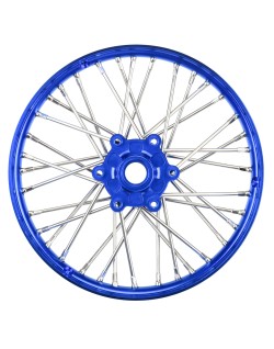 Roue AVANT Pro-Spec Aluminium V2 1/4 Bleu/Bleu (1) : Promoto-MX PRO283600T1