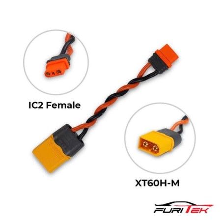 Adaptateur IC2 Femelle / XT60 Male Mojave Grom