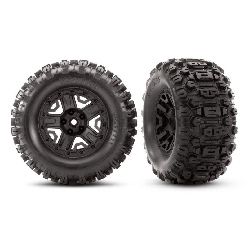 Traxxas Pneus Sledgehammer 2.8 + Jantes RXT Noir (x2) 6792