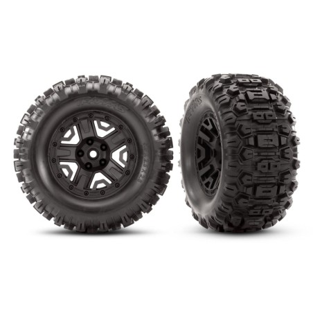 Traxxas Pneus Sledgehammer 2.8 + Jantes RXT Noir (x2) 6792