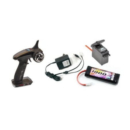 T2M Pack Radio Racer 3S + Accu Nimh 1800mah + Chargeur + Servo T4618L