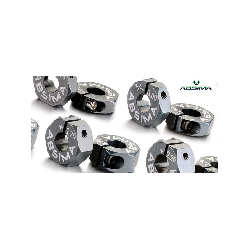 Hexagones Alu de roue 7075 T6 offset 0mm 1:10 (2)