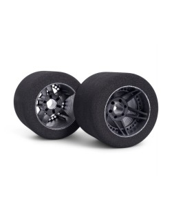 Pneu arrière Matrix Racing mousse 1/8 35 sur jante Five Carbon 76 mm