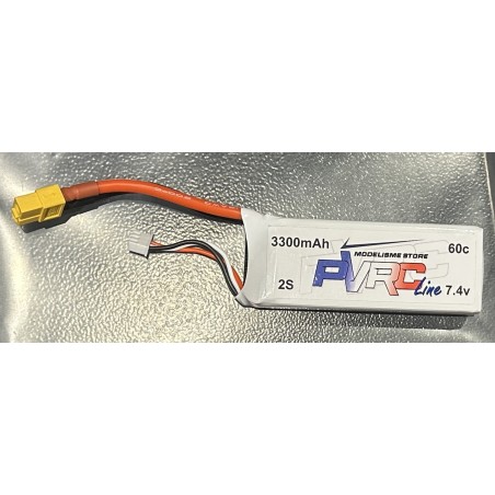 Lipo 2s 3300mAh 60C - XT60 - Mojave Grom Brushless - 2S3300
