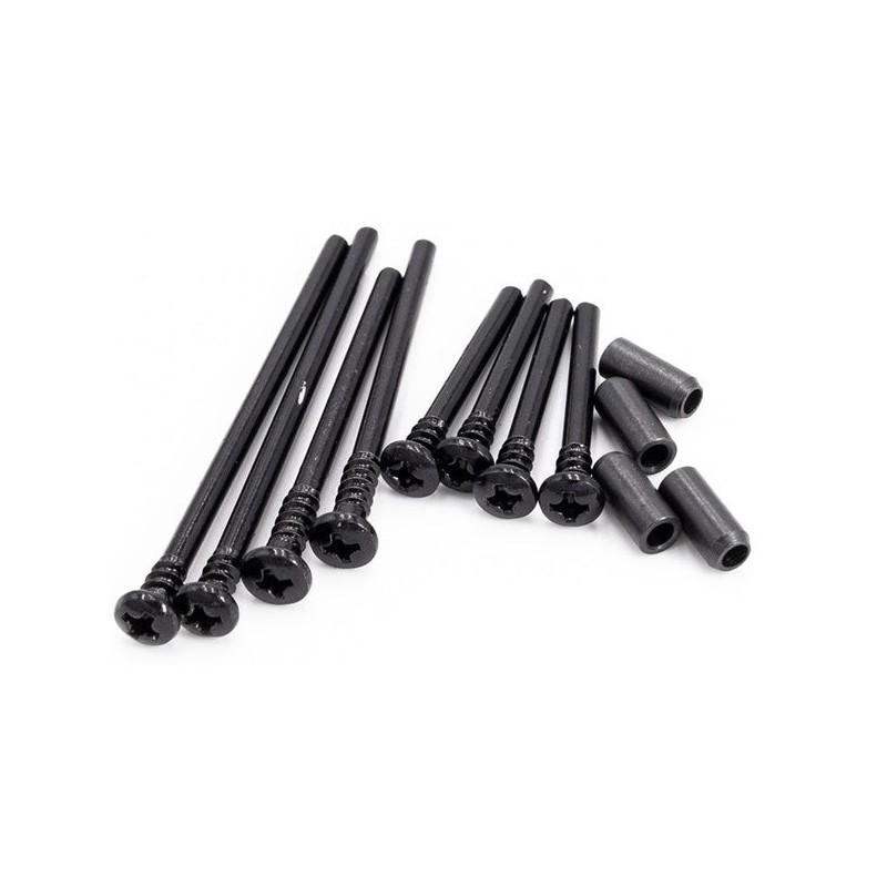 Hobbytech Kit axe fixation triangles et étriers (12Pcs) Rogue Terra ROG-051