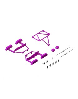 Desert Truck Body Roll Cage Set, Purple: GROM