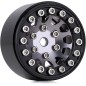 1.0" 12-Spokes Beadlock Aluminum Wheel Rims for 1/24 RC Crawlers (4) (W1049) - BLACK/GREY