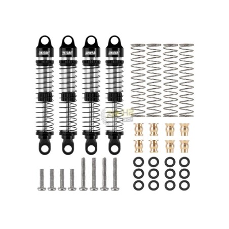 Amortisseurs INJORA à huile filetés de 59 mm de long pour TRX4M (4M-42) 1/18, noir