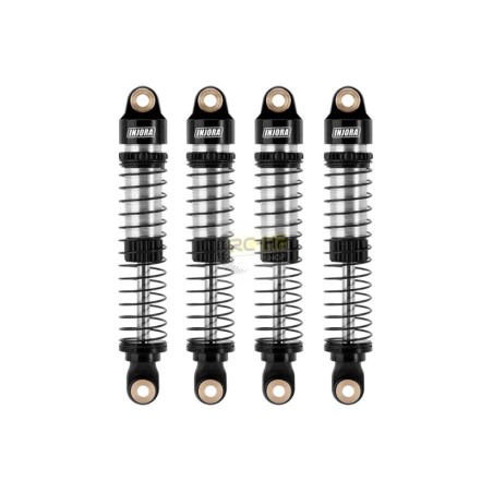 Amortisseurs INJORA à huile filetés de 59 mm de long pour TRX4M (4M-42) 1/18, noir