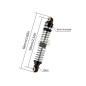 Amortisseurs INJORA à huile filetés de 59 mm de long pour TRX4M (4M-42) 1/18, noir