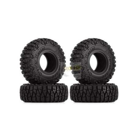 Pneus tout-terrain INJORA 1" 60 x 20 mm pour chenilles RC 1/24 (4) (T1006)