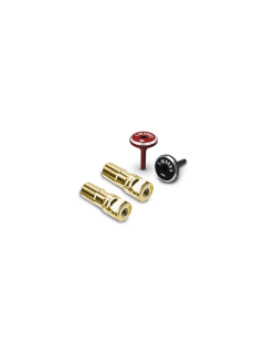 T-Work's Cache-Connectique Pk Or 5mm (4Pcs)Rouge/Noir EA-042-5-RB