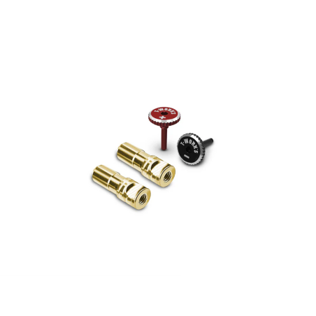 T-Work's Cache-Connectique Pk Or 5mm (4Pcs)Rouge/Noir EA-042-5-RB