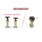 T-Work's Cache-Connectique Pk Or 5mm (4Pcs) Noir/Noir EA-042-5-BB