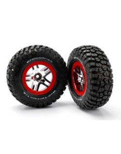 ROUES AVANT MONTEES COLLEES BF GOODRICH POUR 4X2 UNIQUEMENT (2)