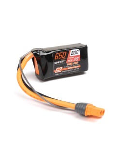 11.1V 650mAh 3S 50C Smart G2 Trail Pro LiPo Battery: IC2