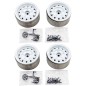 Hobbytech Jantes bedlock 1.9 Classic 1 Blanche (x4) HT-SU1802026