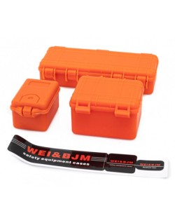 Hobbytech Set de Trois Valises de protection (3Pcs) ORANGE