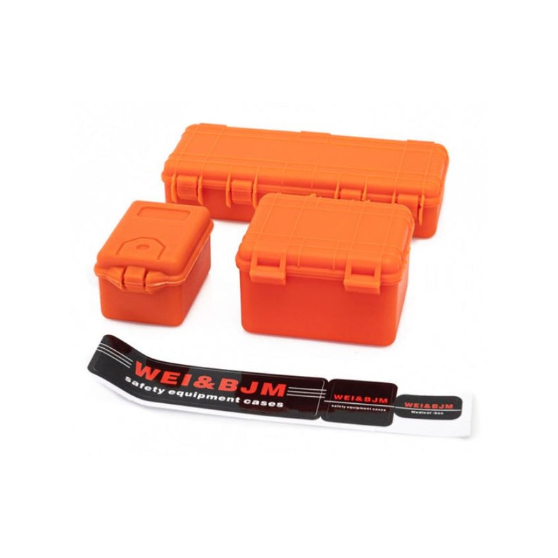 Hobbytech Set de Trois Valises de protection (3Pcs) ORANGE