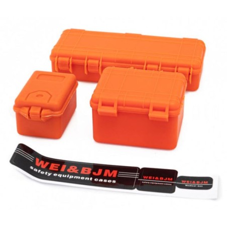 Hobbytech Set de Trois Valises de protection (3Pcs) ORANGE
