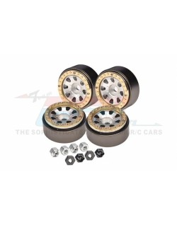 Jantes SLVR Beadlock 1.0 8 trous en aluminium  (4) GPM TRX-4M, SCX24