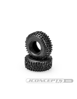 Pneus Tusk 1.0 super tendres/verts (2) JConcepts Traxxas TRX-4M pour JC-3446 (D57 mm)