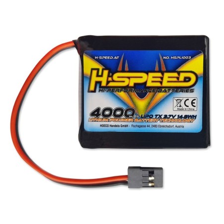 Batterie LiPo 4000 mAh 3,7 V TX H-SPEED pour M17 (61 x 46 x 15 mm)