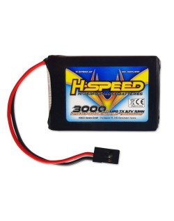 LiPo 3000mAh 3,7V TX H-SPEED pour zB. MT-44 et MT-5 (61x46x9mm)