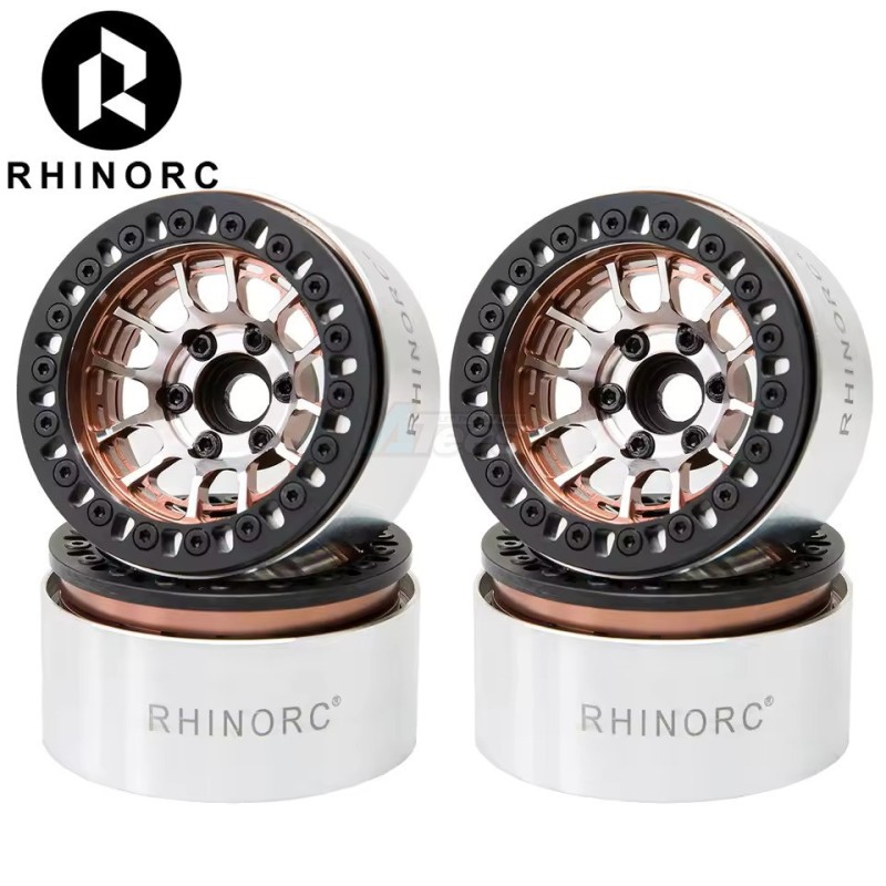Jantes RhinoRC MOZA en aluminium à décalage négatif de 1,9 pouce (4) Bronze