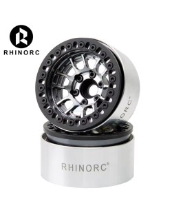 RhinoRC MOZA Negative OffSet Aluminum 1.9 Inch Wheel Rim Titanium (4)