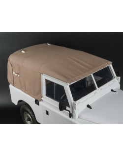 Capote et arceaux en toile souple Boom Racing BRX02393 KUDU (sable) pour Land Rover série 88